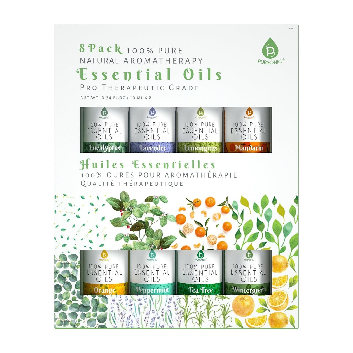 8 pack of 100% Pure Essential Aromatherapy Oils - ConsciousValues
