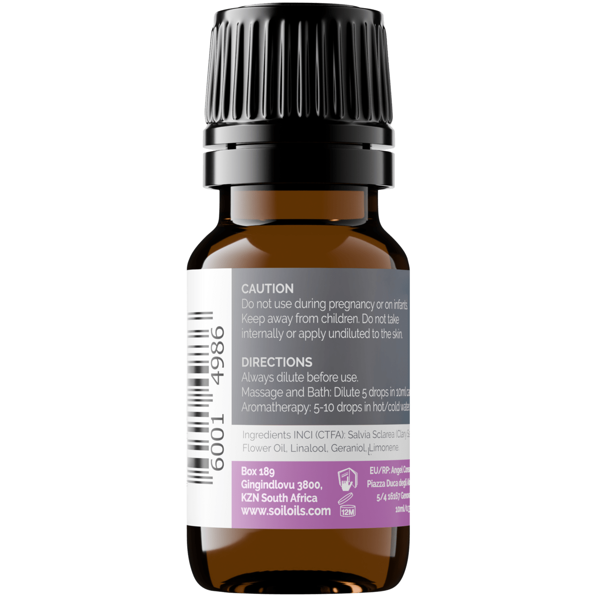Organic Clary Sage Essential Oil (Salvia Sclarea ) 10ml - ConsciousValues