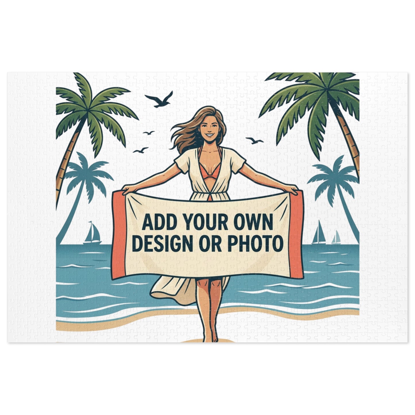 Custom Photo Jigsaw Puzzle with Keepsake Tin