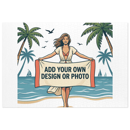 Custom Photo Jigsaw Puzzle with Keepsake Tin