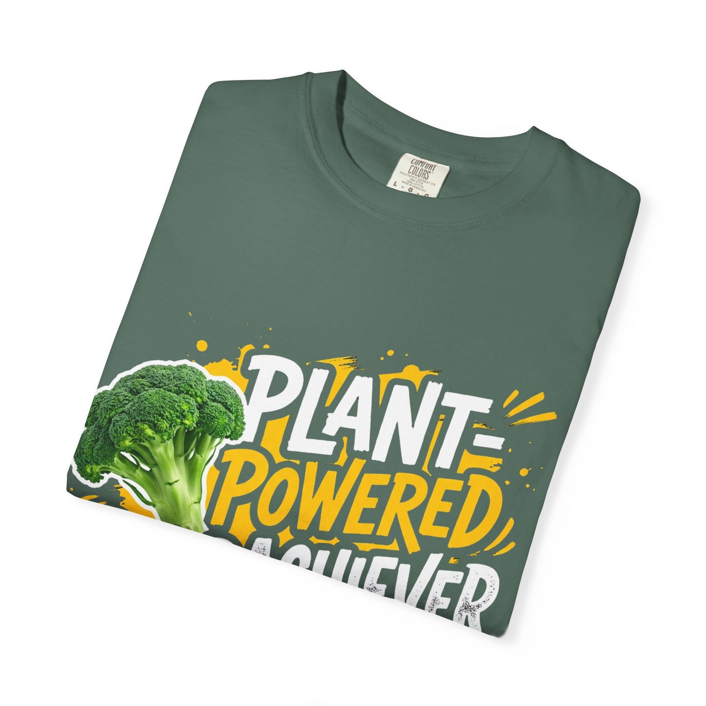 Veggie Powered T‑Shirt — Broccoli & Cucumber Plant‑Powered Graphic Tee