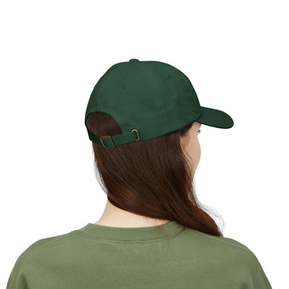 Classic Dad Cap — White Embroidered "Print it your way" Baseball Hat