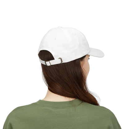 Classic Dad Cap — White Embroidered "Print it your way" Baseball Hat