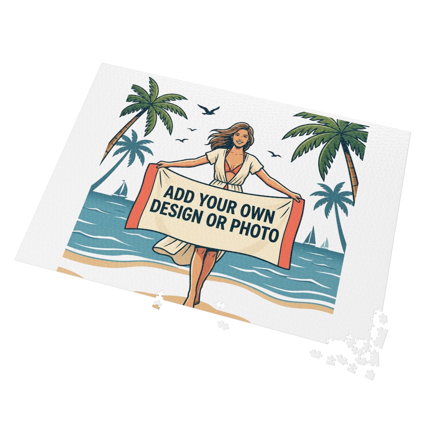 Custom Photo Jigsaw Puzzle with Keepsake Tin