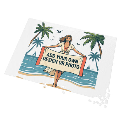 Custom Photo Jigsaw Puzzle with Keepsake Tin