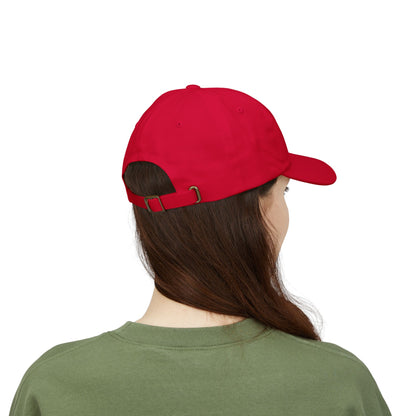 Classic Dad Cap — White Embroidered "Print it your way" Baseball Hat