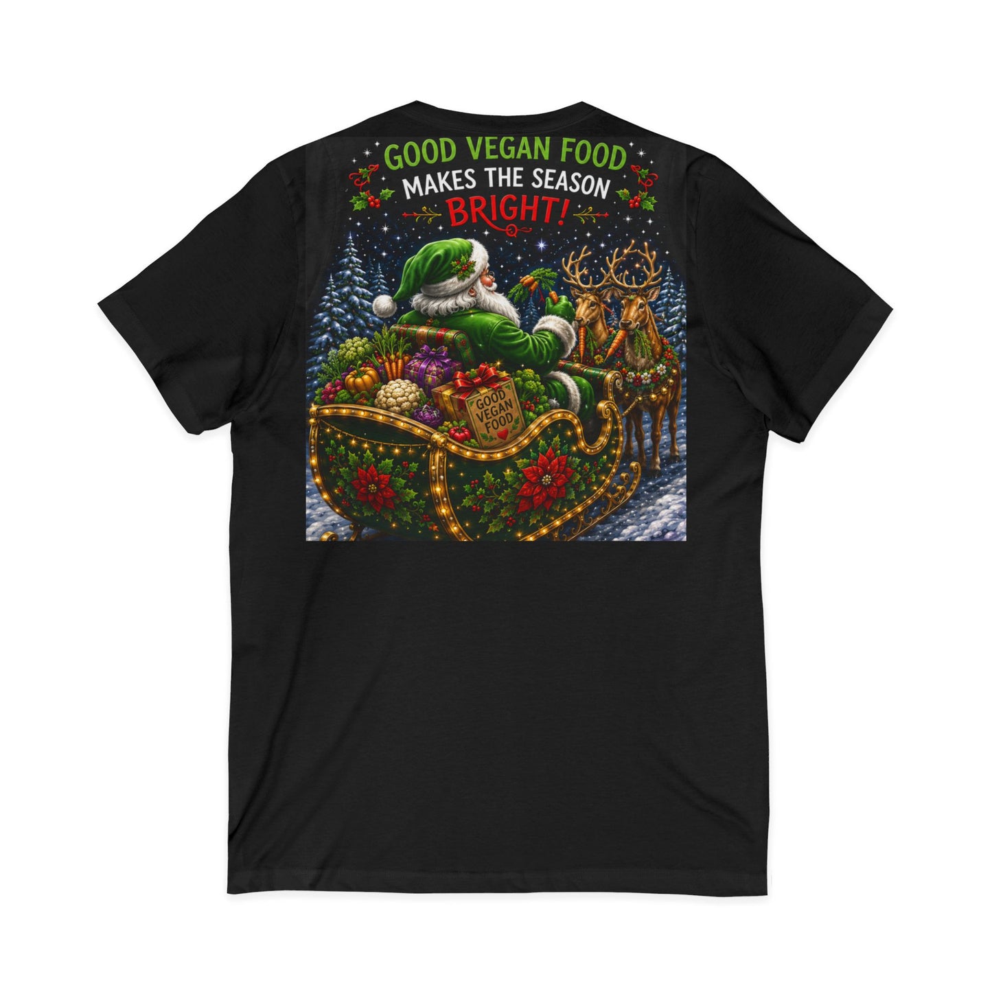 Unisex Jersey Short Sleeve V-Neck Tee