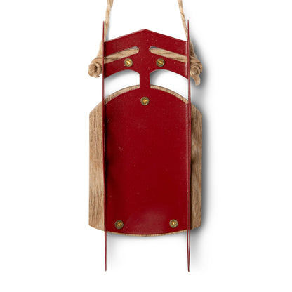 Rudolh Reindeer Vegan Message -Sled Ornaments