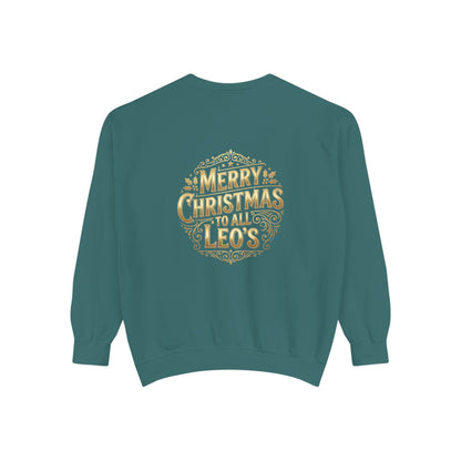Christmas Sweatshirt — “Merry Christmas to all LEO’s” Holiday Police & Santa Crewneck