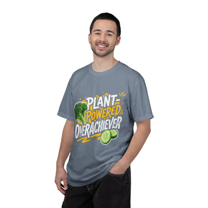 Veggie Powered T‑Shirt — Broccoli & Cucumber Plant‑Powered Graphic Tee