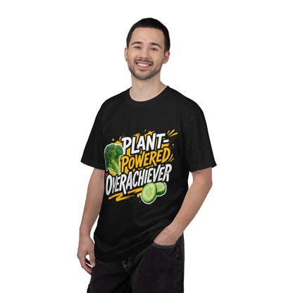 Veggie Powered T‑Shirt — Broccoli & Cucumber Plant‑Powered Graphic Tee