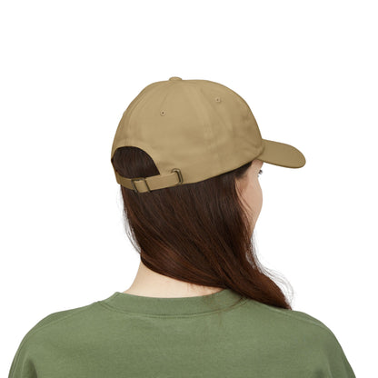 Classic Dad Cap — White Embroidered "Print it your way" Baseball Hat