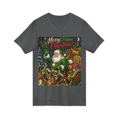 Unisex Jersey Short Sleeve V-Neck Tee
