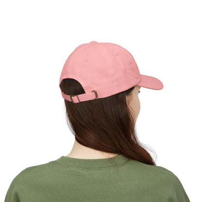 Classic Dad Cap — White Embroidered "Print it your way" Baseball Hat