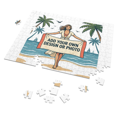 Custom Photo Jigsaw Puzzle with Keepsake Tin