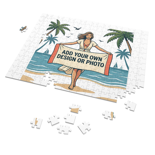 Custom Photo Jigsaw Puzzle with Keepsake Tin