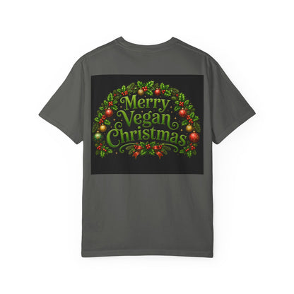 Merry Vegan Christmas T-Shirt - Rudolph & The Elves — Festive Holiday Vegan Graphic Tee