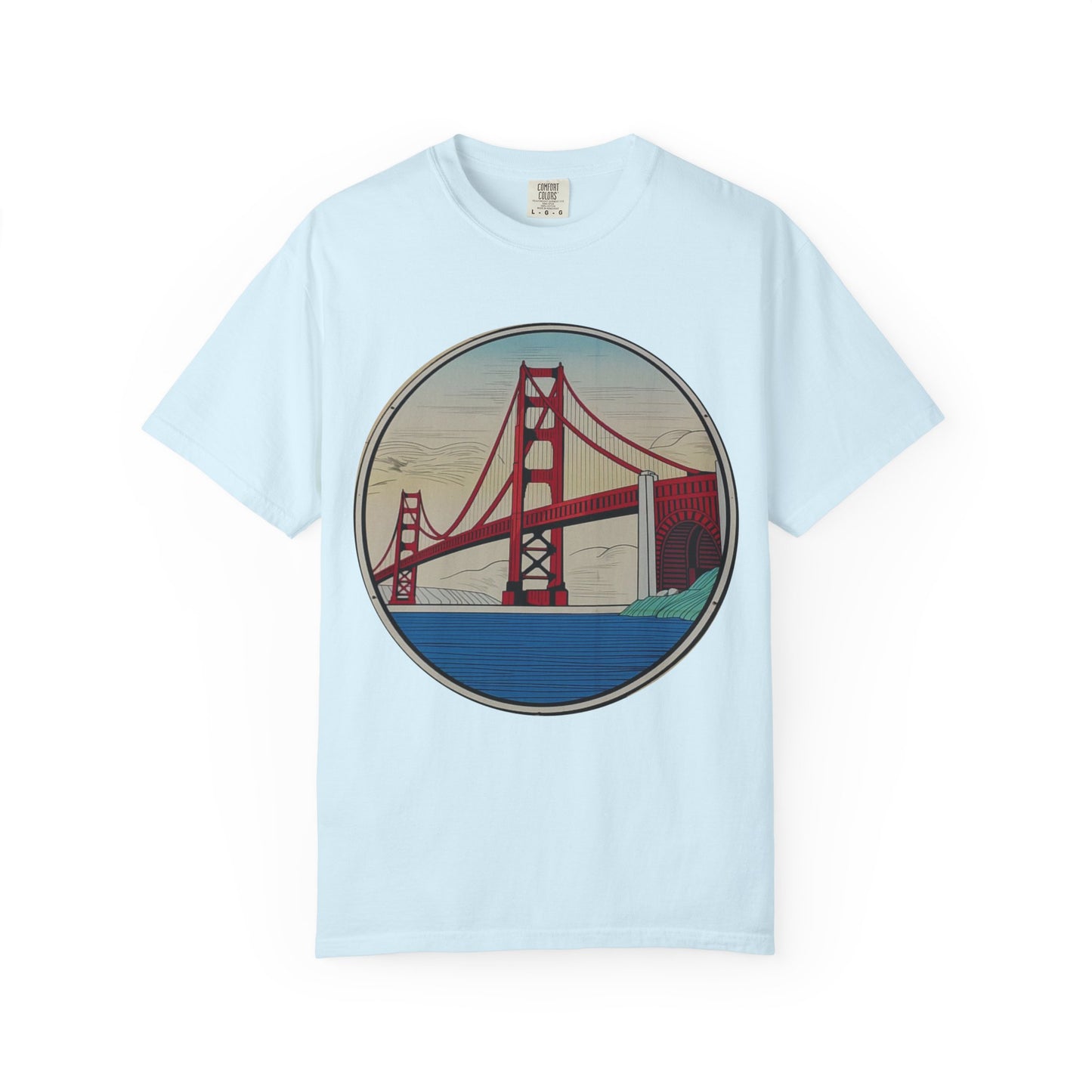 Golden Gate Bridge Illustration T-shirt | Memorial Horse Back Print