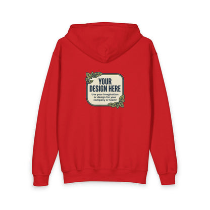Youth Zipped Hoodie — Personalize it yourself! with our 'Your Design Here' for Kids!