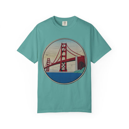 Golden Gate Bridge Illustration T-shirt | Memorial Horse Back Print
