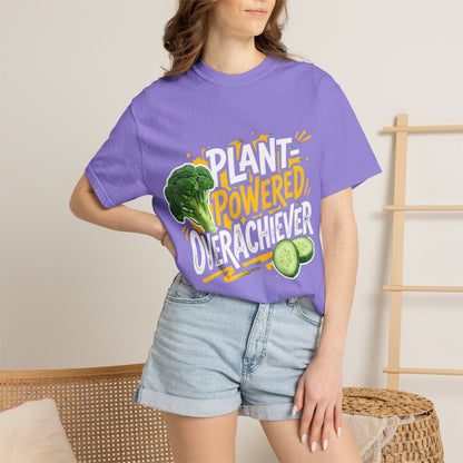 Veggie Powered T‑Shirt — Broccoli & Cucumber Plant‑Powered Graphic Tee