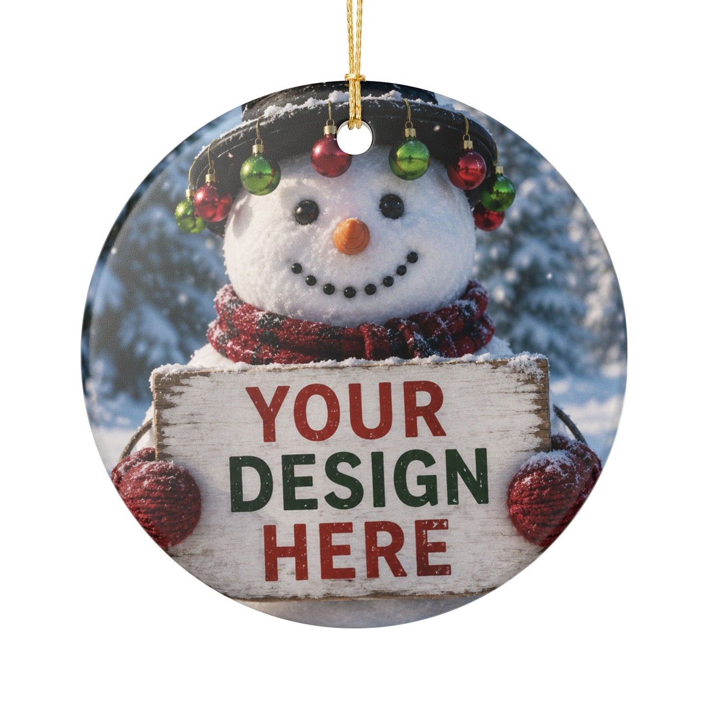 Personalized Ceramic Decoration Ornament, (1pc)