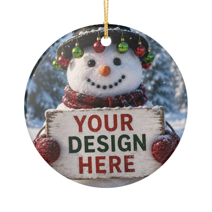 Personalized Ceramic Decoration Ornament, (1pc)