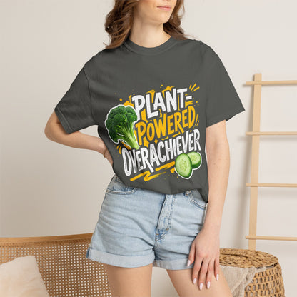 Veggie Powered T‑Shirt — Broccoli & Cucumber Plant‑Powered Graphic Tee