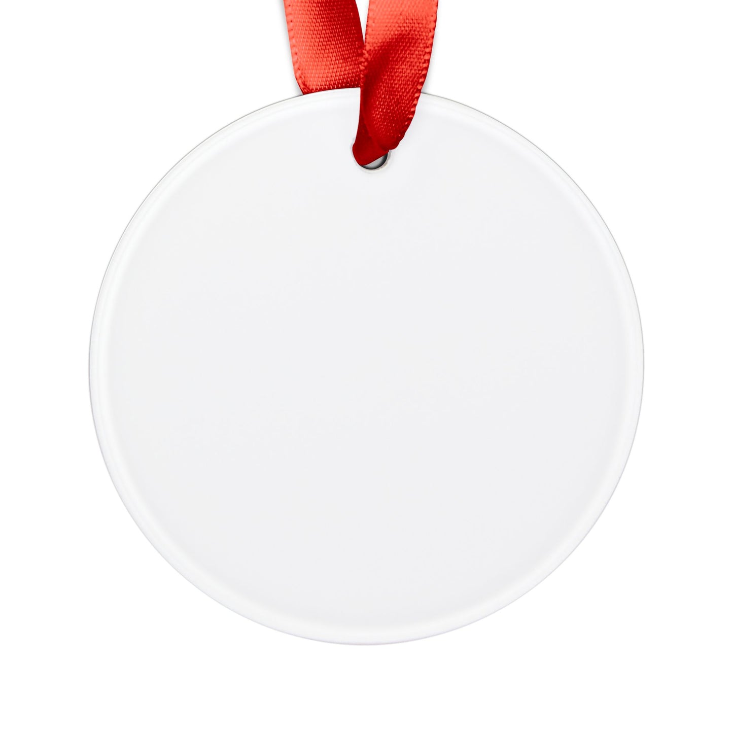 Personalised Acrylic Ornament with Ribbon