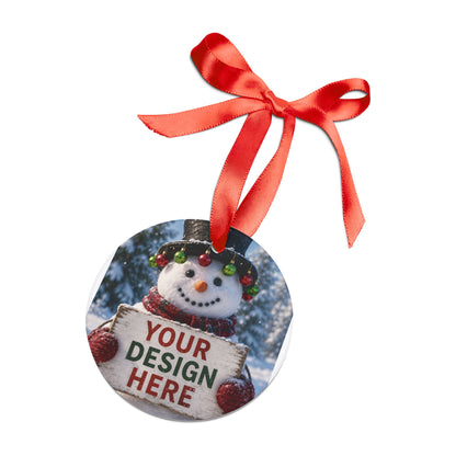 Personalised Acrylic Ornament with Ribbon