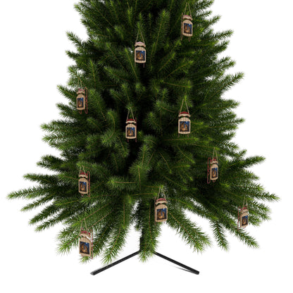 Baby Jesus manger -Sled Ornament