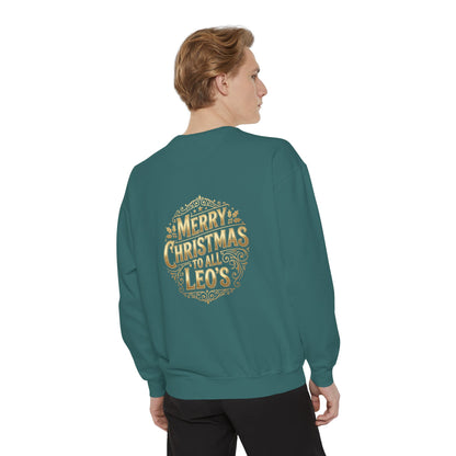 Christmas Sweatshirt — “Merry Christmas to all LEO’s” Holiday Police & Santa Crewneck