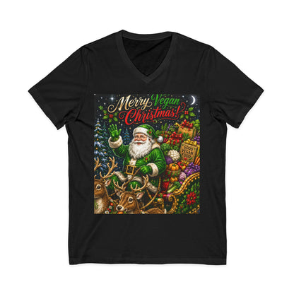 Unisex Jersey Short Sleeve V-Neck Tee