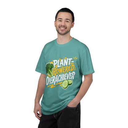 Veggie Powered T‑Shirt — Broccoli & Cucumber Plant‑Powered Graphic Tee