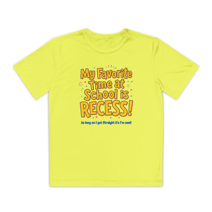 Youth Recess T-Shirt — "My Favorite Time at School is RECESS!" Kids Tee