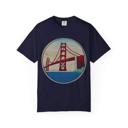 Golden Gate Bridge Illustration T-shirt | Memorial Horse Back Print