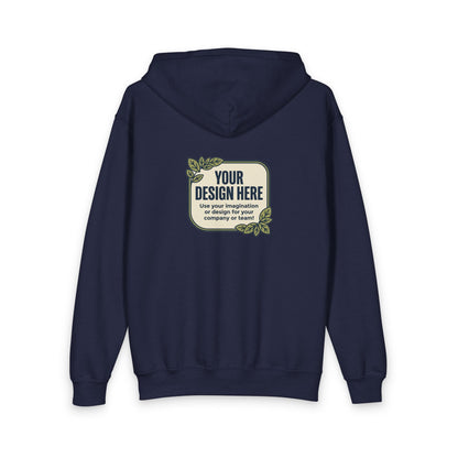 Youth Zipped Hoodie — Personalize it yourself! with our 'Your Design Here' for Kids!