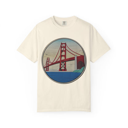 Golden Gate Bridge Illustration T-shirt | Memorial Horse Back Print