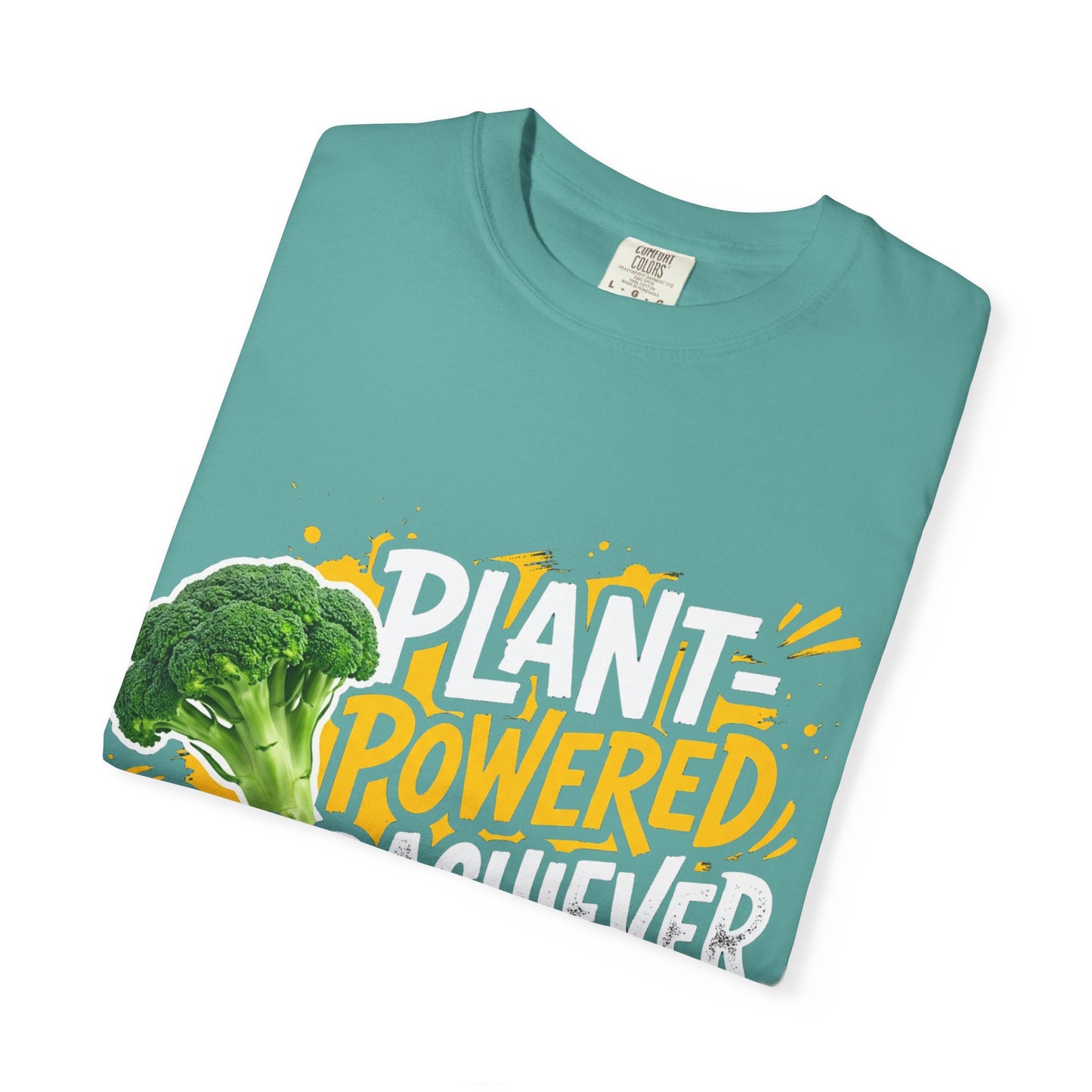 Veggie Powered T‑Shirt — Broccoli & Cucumber Plant‑Powered Graphic Tee