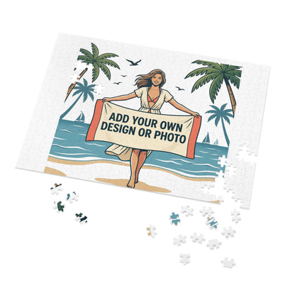 Custom Photo Jigsaw Puzzle with Keepsake Tin