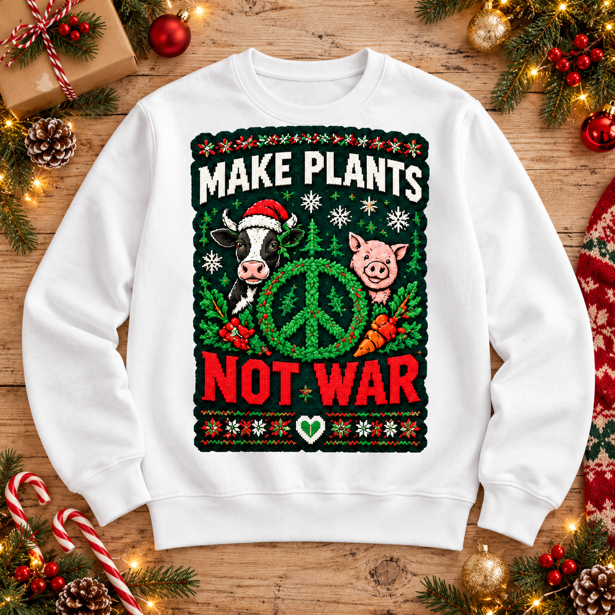 Make Plants Not War Crewneck Sweater