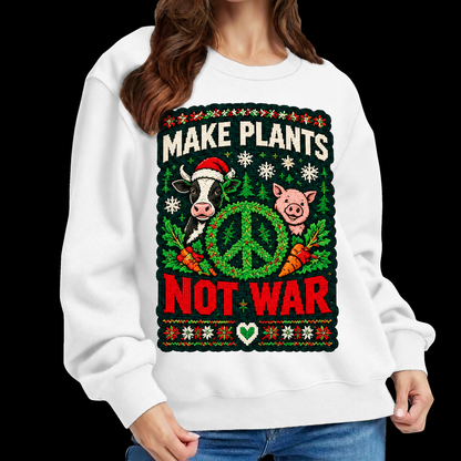 Make Plants Not War Crewneck Sweater
