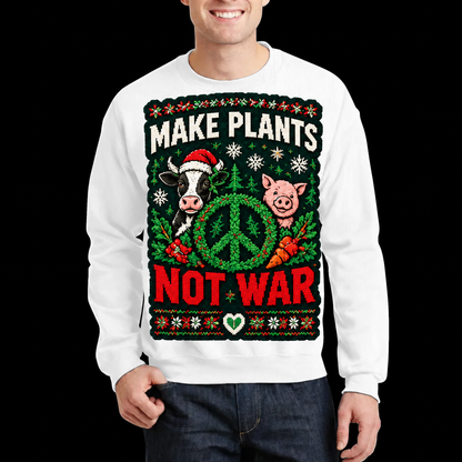 Make Plants Not War Crewneck Sweater