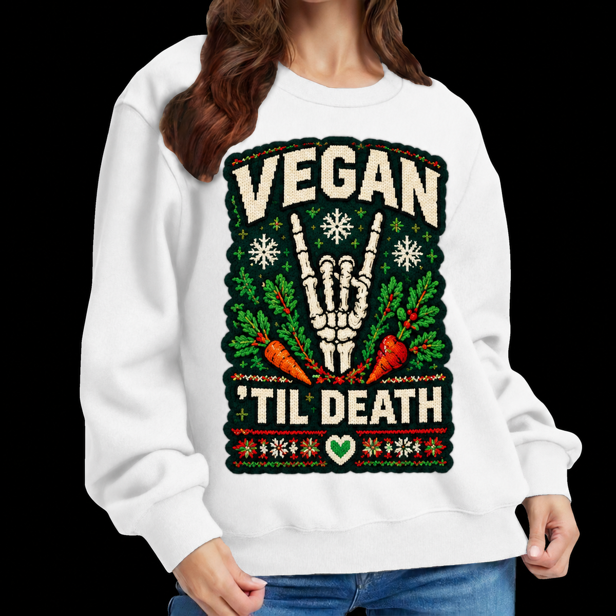 Vegan 'Til Death Crewneck UGLY Sweater