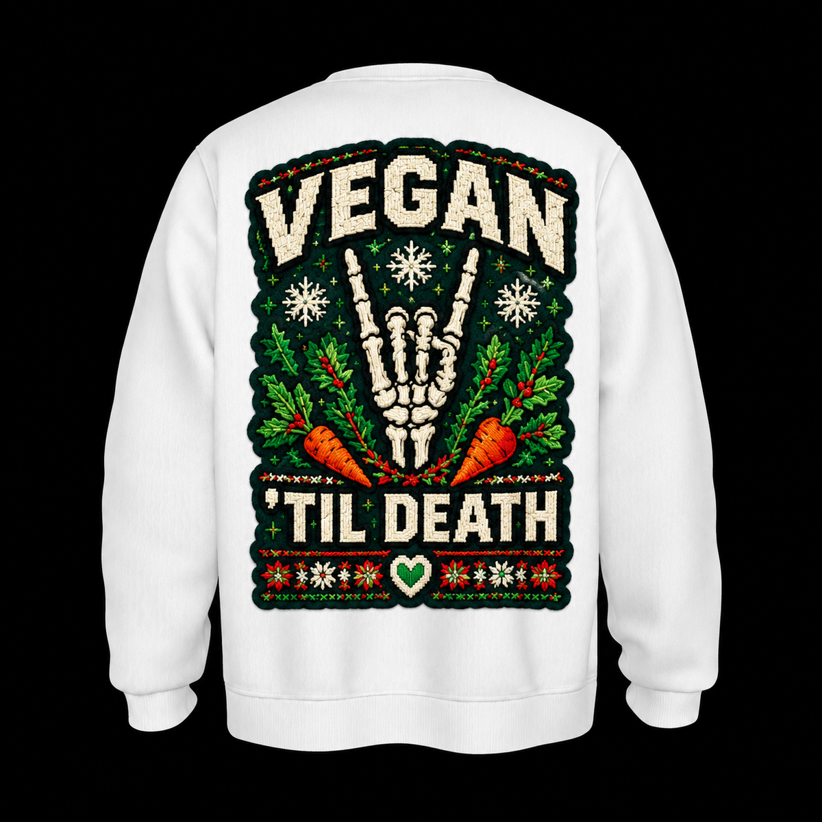 Vegan 'Til Death Crewneck UGLY Sweater
