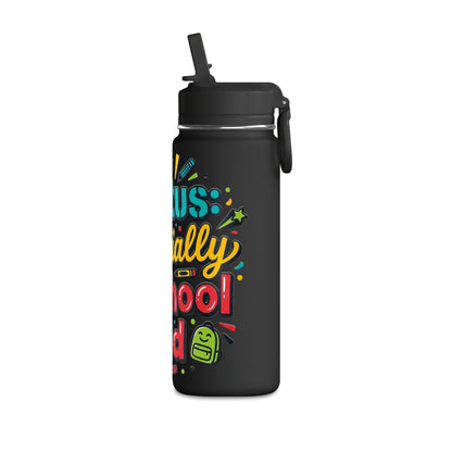 20oz 'Officially a School Kid' Kids Water Bottle – Back to School Stainless Bottle - ConsciousValues
