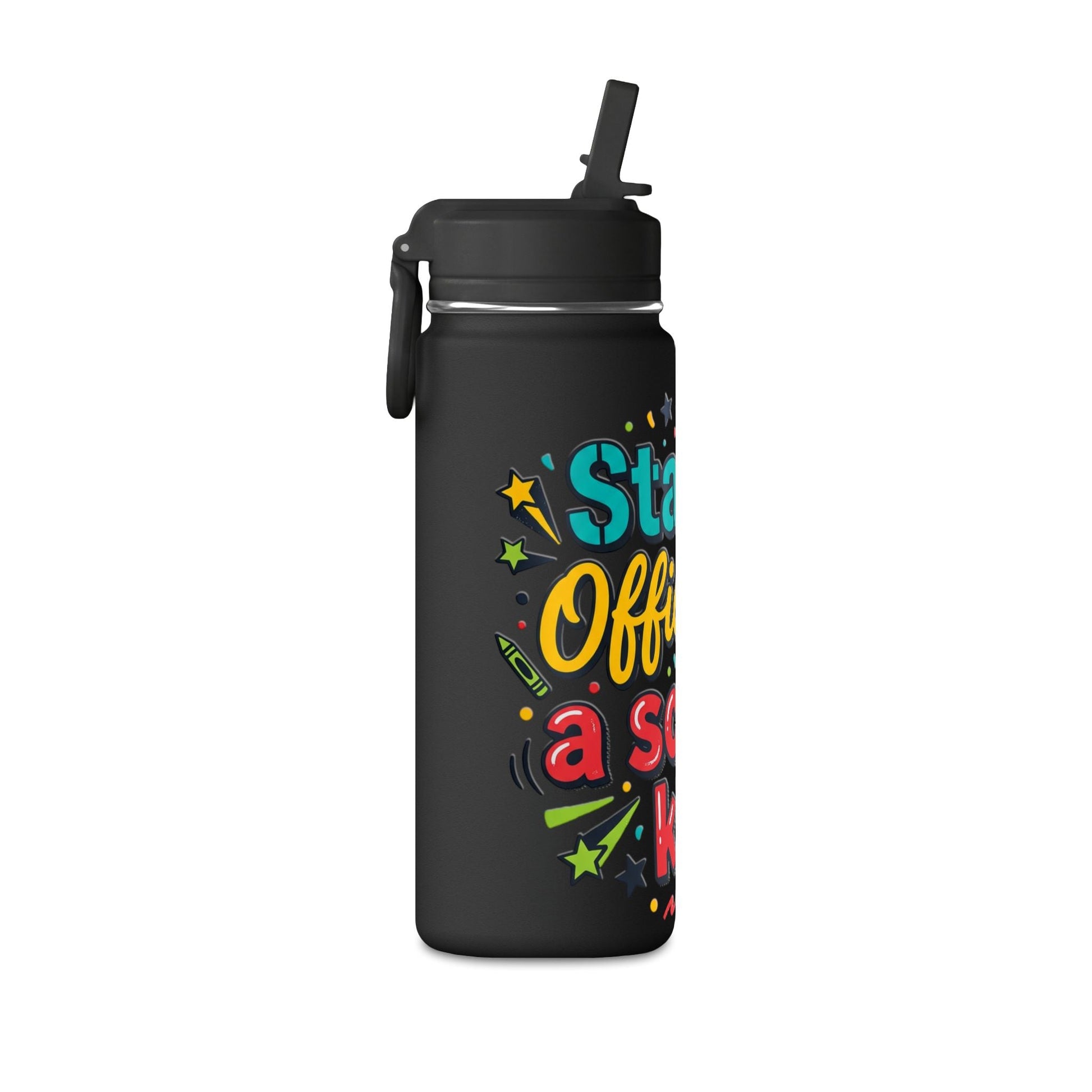 20oz 'Officially a School Kid' Kids Water Bottle – Back to School Stainless Bottle - ConsciousValues