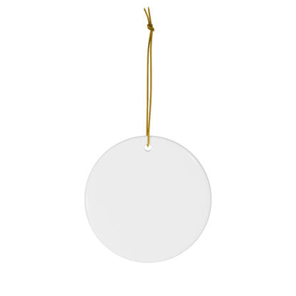 Engaged 2026 Ceramic Ornament — Personalized with your "Names & Year" - Ring Box Design