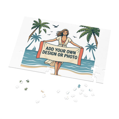 Custom Photo Jigsaw Puzzle with Keepsake Tin