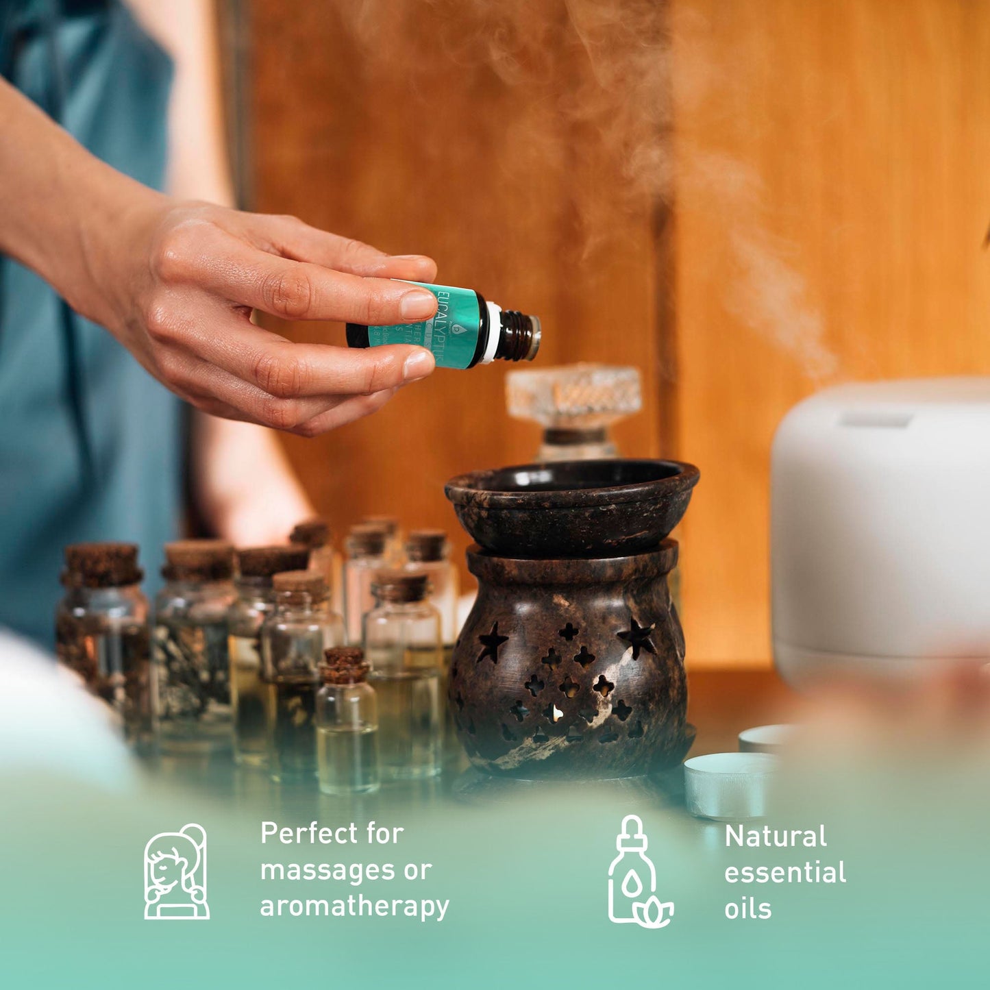 3 Pack Aromatherapy Essential oils (Lavender, Eucalyptus, Frankincense) - ConsciousValues